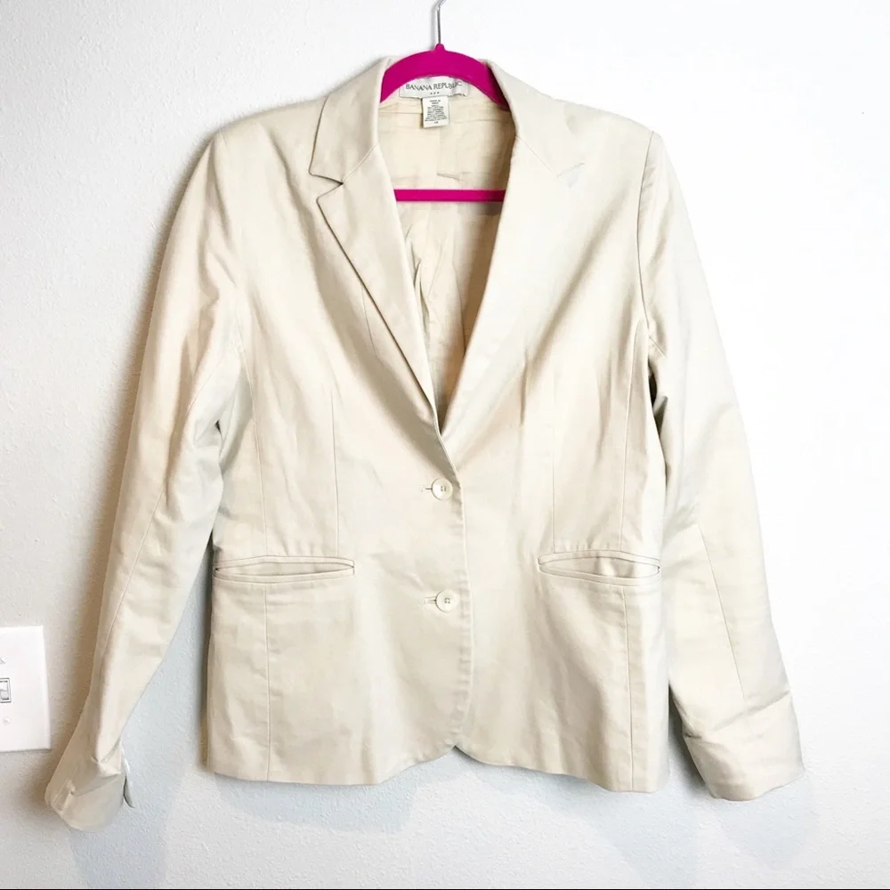 Banana Republic Tan Blazer Jacket - Picture 2 of 5